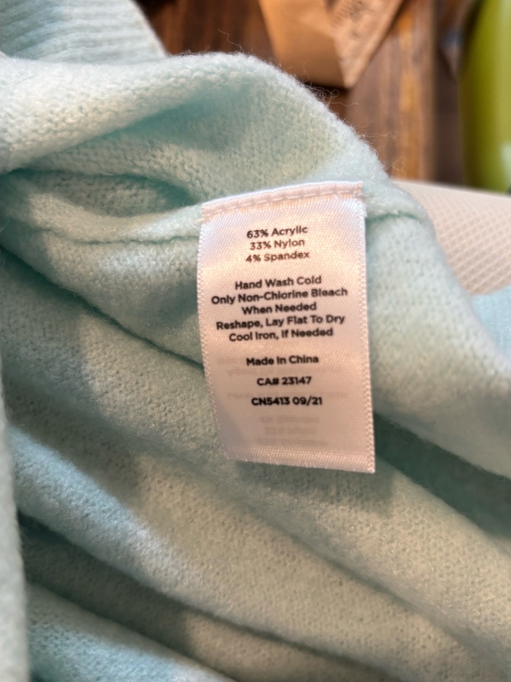 Talbots Light Blue Thankful Sweater Size X - Picture 5 of 9